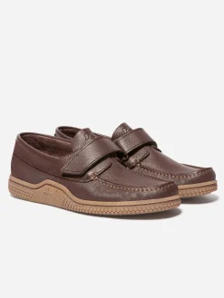 Chaussures bateau homme chocolat GALAIS