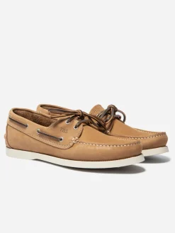 Chaussures Bateau Homme Cuir Nubuck Marron