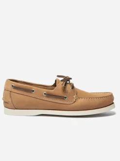 Chaussures Bateau Homme Cuir Nubuck Marron