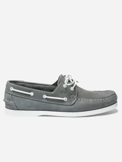Chaussures Bateau Homme Cuir Nubuck Gris PHENIS