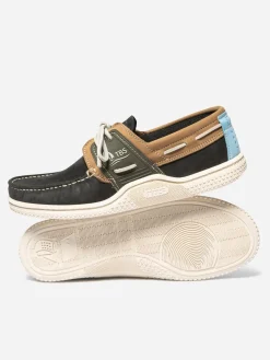 Chaussures bateau homme navy et tan GLOSAIL