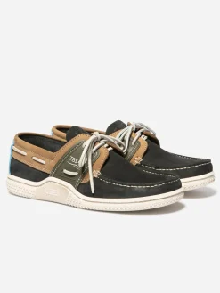 Chaussures bateau homme navy et tan GLOSAIL