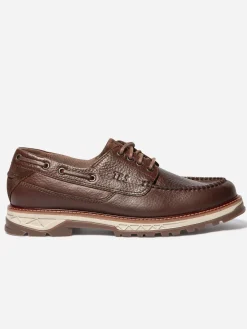 Chaussures Bateau Homme Semelle Epaisse Cuir Marron MERCURY