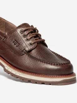 Chaussures Bateau Homme Semelle Epaisse Cuir Marron MERCURY