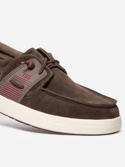 Chaussures Bateau Homme Textile Légères Chataigne GEOBOAT