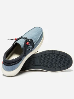 Chaussures Bateau Homme Textile Légères Bleu GEOBOAT