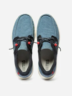 Chaussures Bateau Homme Textile Légères Bleu GEOBOAT