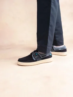 Chaussures Bateau Homme Textile Légères Bleu Marine GEOBOAT