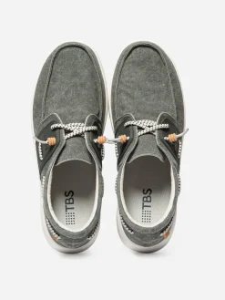 Chaussures Bateau Homme Textile Légères Vert Foncé GEOBOAT