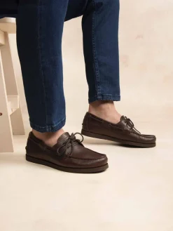 Chaussures Bateaux Homme Cuir Brun PHENIS