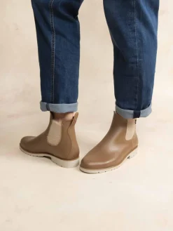 Chelsea Femme Doublée Textile SynthÃ©tique Crepe et Creme JUMPING