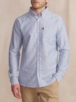 Chemise Chambray Manches Longues Bleu RHAVICHE