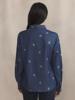Chemise Femme Coton Chambray NOLYACHE