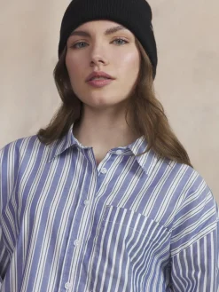 Chemise Femme Coton Indigo THEYACHE