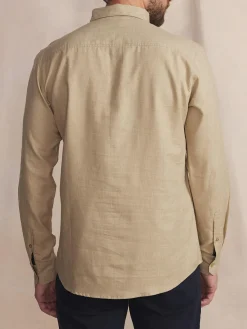 Chemise Homme Coton Flanelle Beige BERLICHE