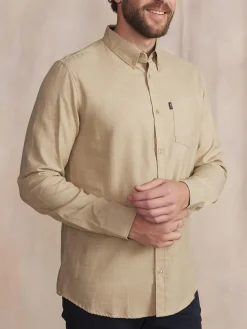 Chemise Homme Coton Flanelle Beige BERLICHE