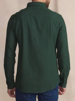 Chemise Homme Coton Flanelle Vert BERLICHE