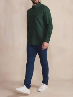 Chemise Homme Coton Flanelle Vert BERLICHE