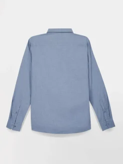 Chemise Homme Coton Flanelle Bleu BERLICHE