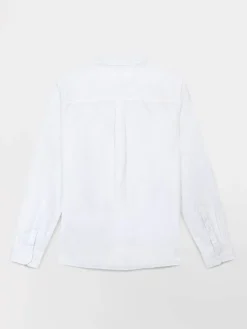 Chemise Homme Coupe Confort Lin/Coton Blanc LYNERCHE