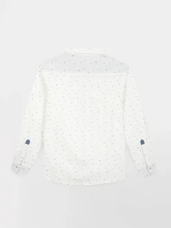 Chemise Homme Coupe Regular Motif Fantaisie Blanc TARICCHE