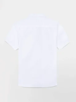 Chemise Homme Manches Courtes Coupe Confort Blanc BRODYCHA