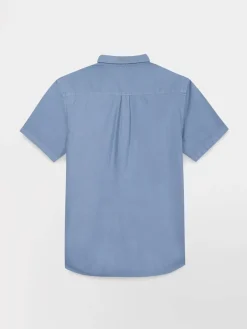 Chemise Homme Manches Courtes Coupe Confort Bleu BRODYCHA