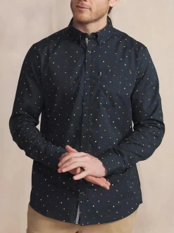 Chemise Manches Longues Bleu MALOYCHE