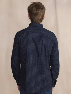 Chemise Manches Longues Bleu WALIDCHE