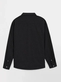 Chemise Noir Manches Longues Noir WALIDCHE