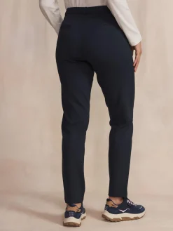 Chino Femme Stretch Poches Zippées Bleu SILVIPAN