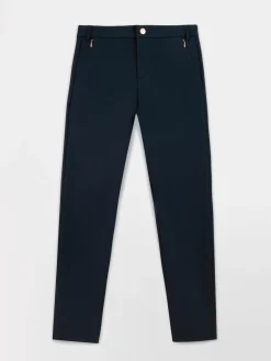 Chino Femme Stretch Poches Zippées Bleu SILVIPAN