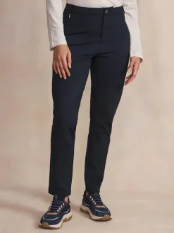 Chino Femme Stretch Poches Zippées Bleu SILVIPAN