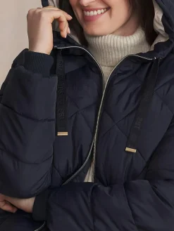 Doudoune Femme Manches Longues Bleu GRETABLO
