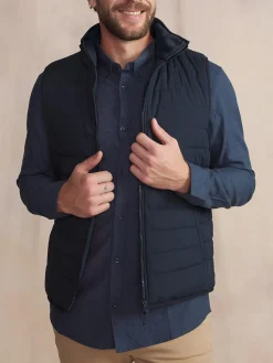Doudoune Sans Manches Homme Imperméable Marine JOSEFSAN