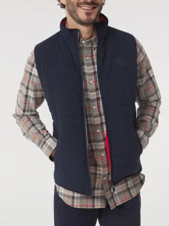 Doudoune Sans Manches Homme Imperméable Marine JOSEFSAN