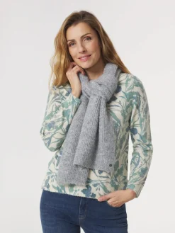 Echarpe Femme Tricot Matière Recyclée Gris JELICHA