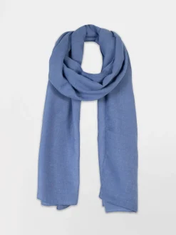 Foulard Femme Doux Rectangulaire Bleu