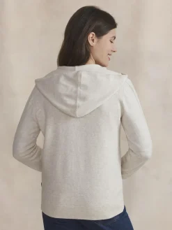 Gilet Femme Coton Laine Blanc ENOLAGIL