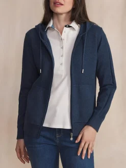 Gilet Femme Coton Laine Bleu ENOLAGIL
