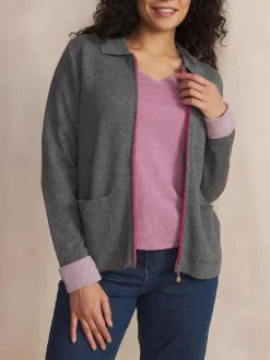 Gilet Gris Chine Manches Longues Gris PIARAGIL