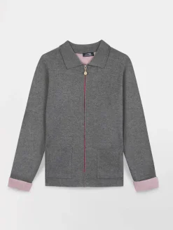 Gilet Gris Chine Manches Longues Gris PIARAGIL