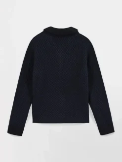 Gilet Marine Manches Longues Bleu JANANGIL
