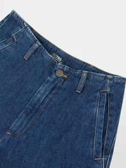 Jean Femme Coupe Large Bleu FAHRAHUI