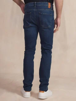 Jean Homme Ceinture Droite avec passants Indigo BENJIPAR