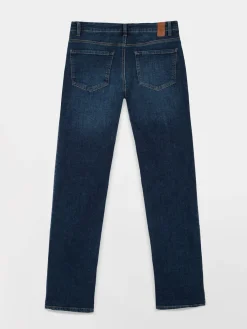 Jean Homme Ceinture Droite avec passants Indigo BENJIPAR