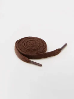 Lacets Plats Mixtes Coton Marron