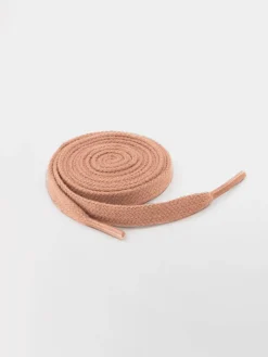 Lacets Plats Mixtes Coton Rose