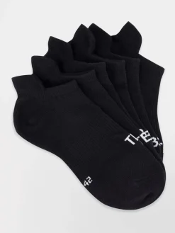 Lot 3 paires de Chaussettes De Sport Basses Mixtes Noir LOWSOC