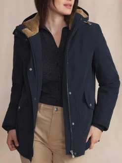 Manteau Femme Intérieur Sherpa Dessus Marine JUDITMAN